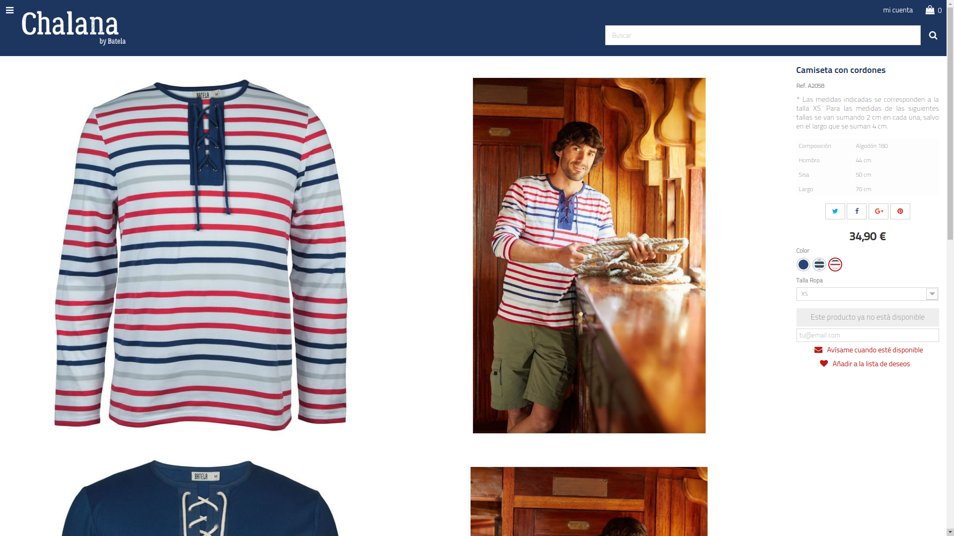 Chalana Online Shop by Batela: desktop product detail